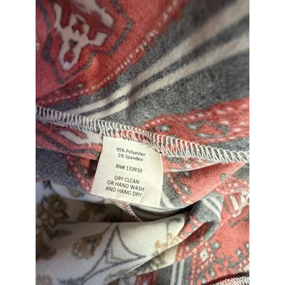 Show Me Your Mumu Mini Tunic Dress women’s XS Red Black Floral Boho Long Sleeve - Picture 4 of 16